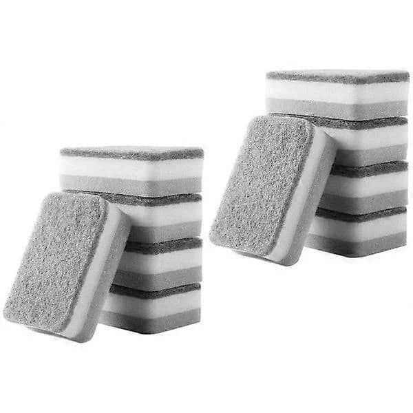 [PL】 10-pack Disktrasor Skursvampar Mild Tvättbar