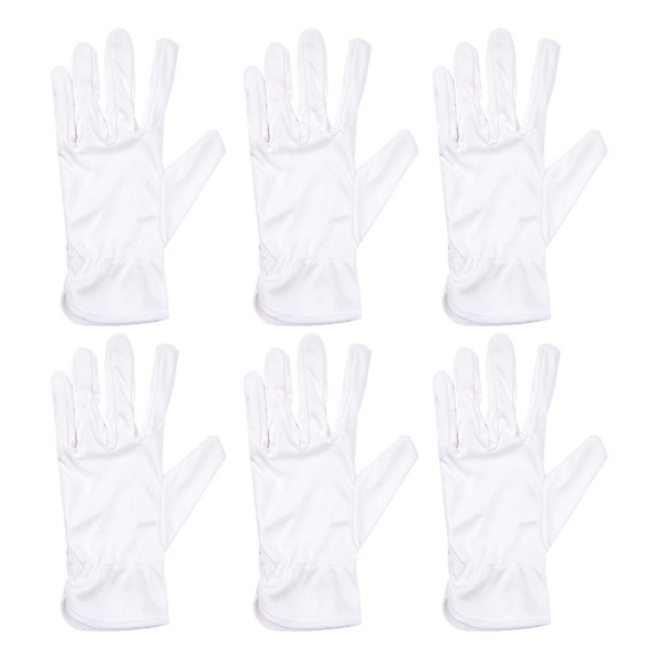 10 Par Mikrofiberhandskar Dammfria Handskar Kosmetiska Handskar Etikett Handskar Smycken Torka Handskydd (Storlek L)