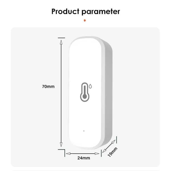 {PL}WiFi Tuya Smart temperatur- og fugtighedssensor, WiFi-rumtermometer og hygrometer