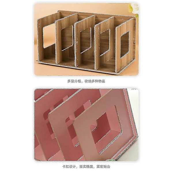 Foldbar CD-hylde i træ DVD-hylde Bogreol [PL]