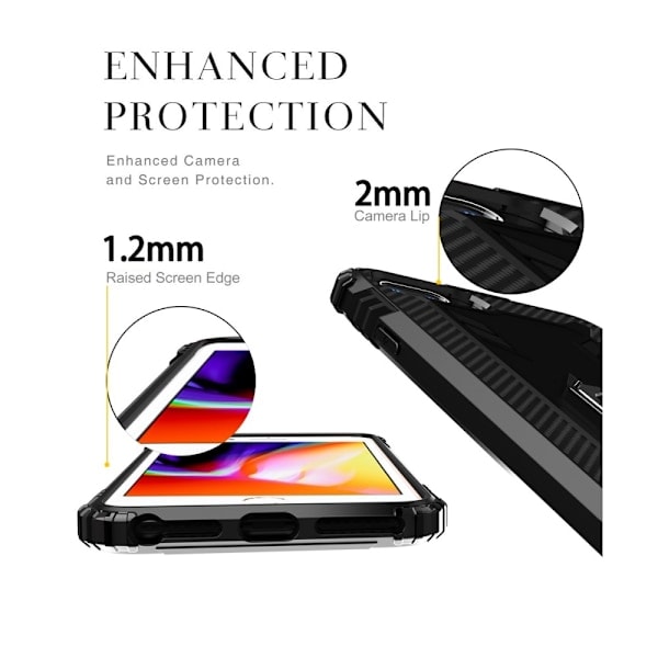 iPhone 7/8 Plus - Ring Cover - Sort Black Svart