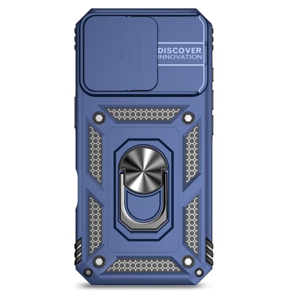 iPhone 16 Pro Deksel CamShield Ring Hybrid Blå