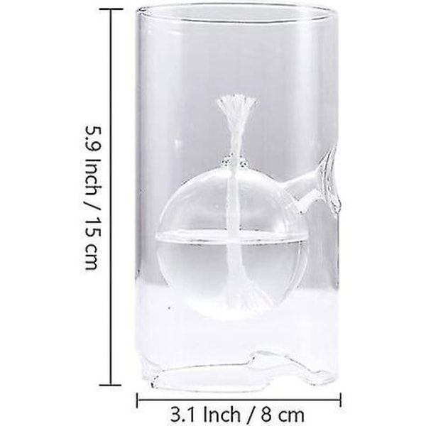 Månelampe Transparent Glas Olielampe til Indendørs Glasdekoration Kreativ Kerosinlampe Nødlys Smørlampe Mna