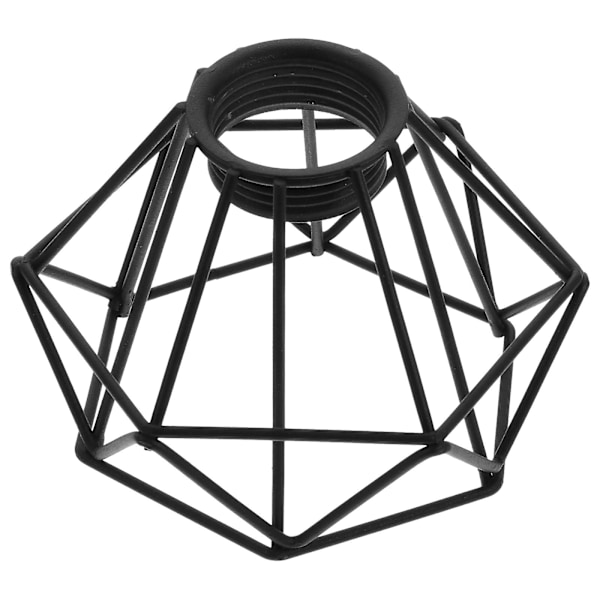 Hål-utjärnad järndiamanth formad lampskärm Retro ljusskärm Chandelier Cover