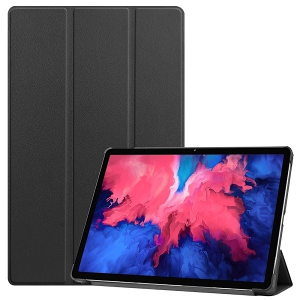 Lenovo Tab P11 / P11 Plus - Tri-Fold Læder Etui - Sort Black Sort