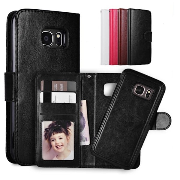 Samsung S8 - Etui / Magnetisk Skal 2 i 1 - Vælg Farve! Sort Sort