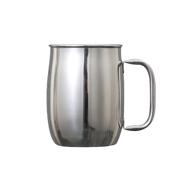 1000 ml rustfri stålkopper vand rustfri stål krus metal kopper drikkekrus håndtag