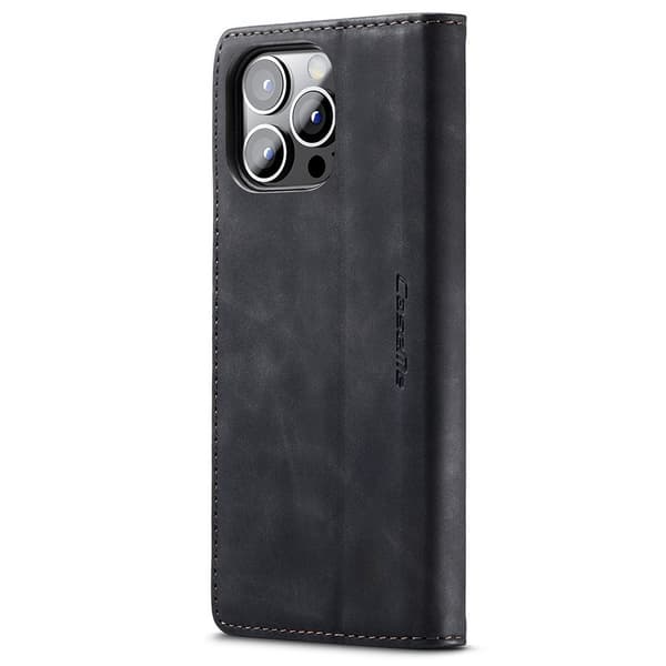 CaseMe Slim Wallet Case iPhone 15 Pro Black
