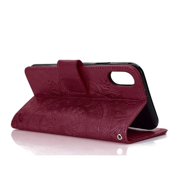 iPhone XR - Mandala Lommeboketui - Brun Brown Brun