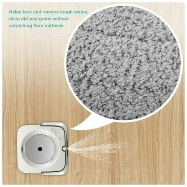 4 gjenbrukbare vaskbare mopper Kompatibel med Braava Jet M6134