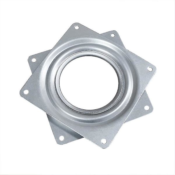 4 Tums Rotationsbas med Kvadratisk Swivelplatta 1pcssilver
