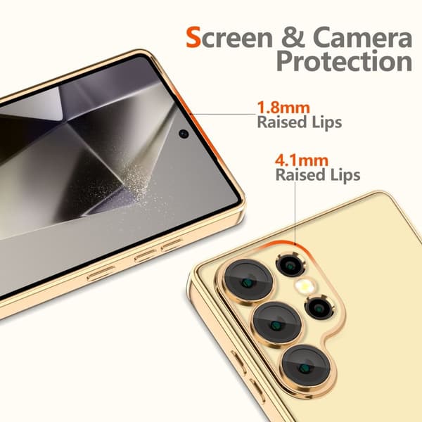 Tech-Protect Galaxy S25 Ultra Deksel MagSafe MagFlex Shiny Gold