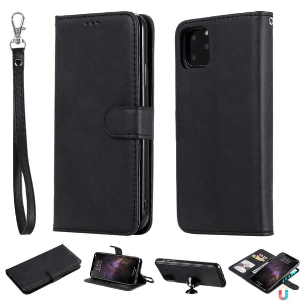 iPhone 11 Pro Max - Pungcover / Magnetisk Cover - Sort