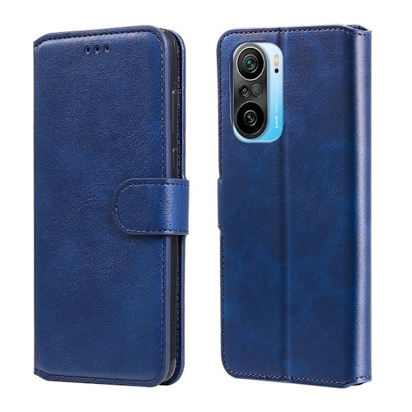 Xiaomi Mi 11i - Læder Etui Solid - Blå Blå