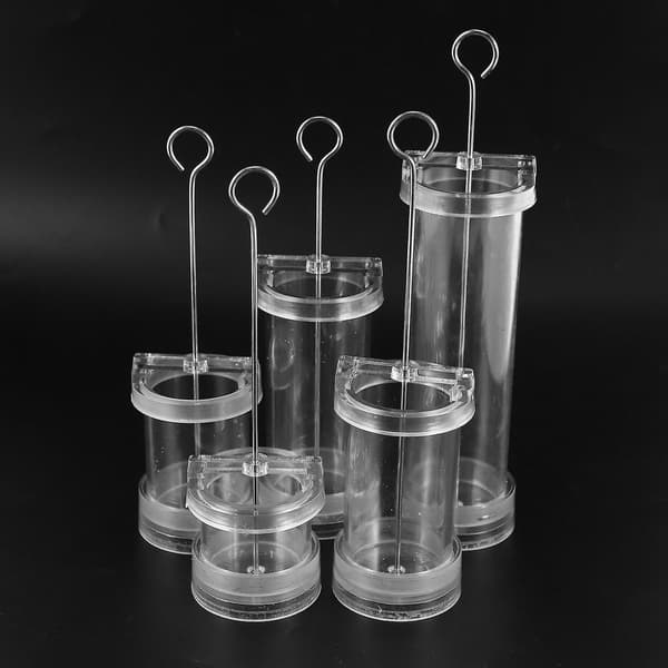 Lysforme til lysfremstilling, Plastik søjleforme til lysfremstilling, Stort Cylinder Ribbe Lysfremstillingssæt