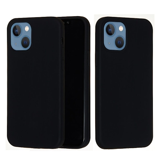 iPhone 13 Cover Flydende Silikone Sort