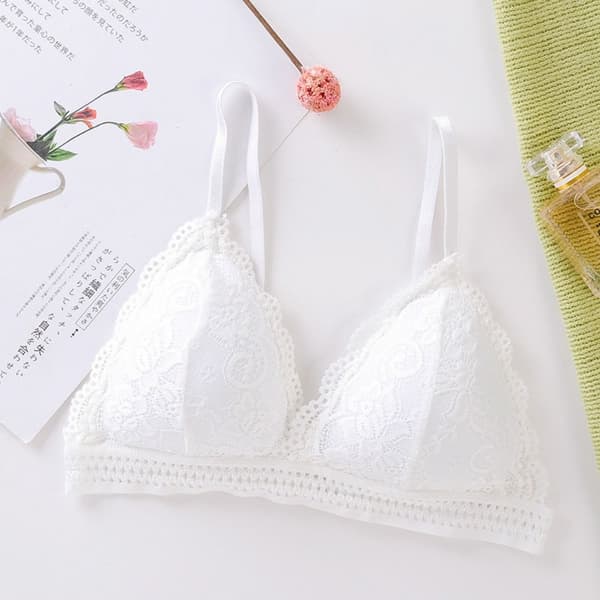 Kvinder Blonde BH Bralette HUDfarve