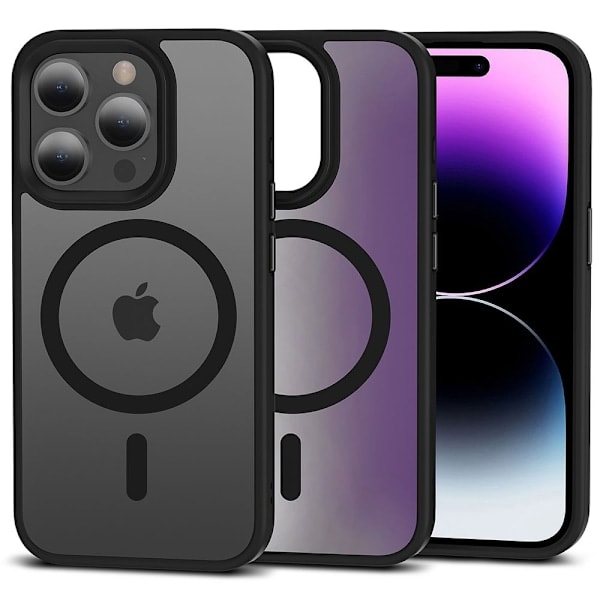 Tech-Protect iPhone 15 Pro Max Deksel MagSafe MagMat Matt Svart