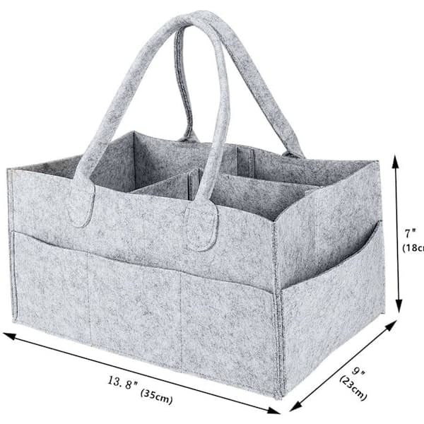 Sammenleggbar babykurv (lys grå)