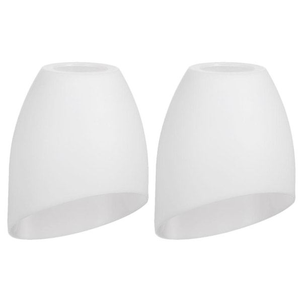 2 st Hästskoformade Lampskärmar i Plast, Ersättningslampskärm, Dekorativ Lampskärm, Vit