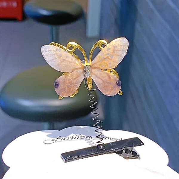Butterfly Spring Hårklämma Bangs Hårnål 08-10ST 08-10ST