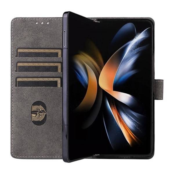 Galaxy Z Fold 6 Etui RFID Læder Sort