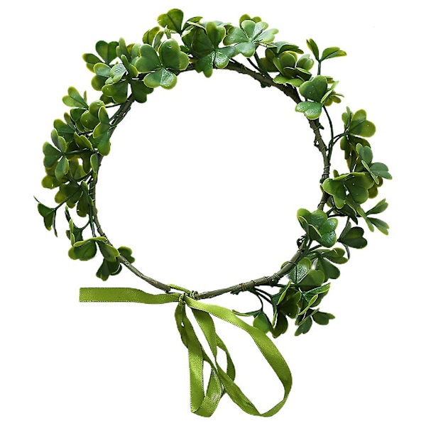 Saint Patricks Day Hodebånd Shamrock Krone Fe Hodeplagg Shamrock Garland Hodeplagg