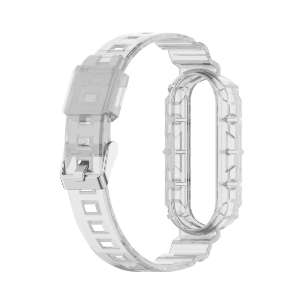 Ranneke Yhteensopiva Xiaomi Mi Band 6 / 5 kanssa Urheilullinen Silikoniranneke 24cm Läpinäkyvä