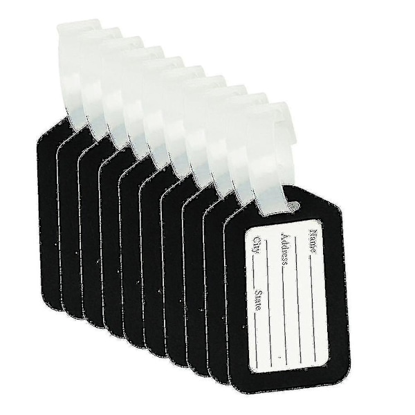 10-pack Bagagetaggar Resväska Etikett Väska Restillbehör