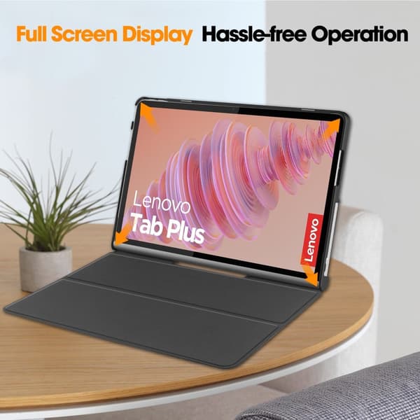 Lenovo Tab Plus 11.5\" Duofold PU-læder etui - Blå