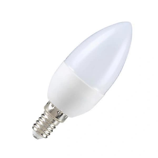 6-pack Små Flamformade LED-lampor Edison Skruvbas E14 5w (40w Ekvivalent) Varmvit Ej Dimbar
