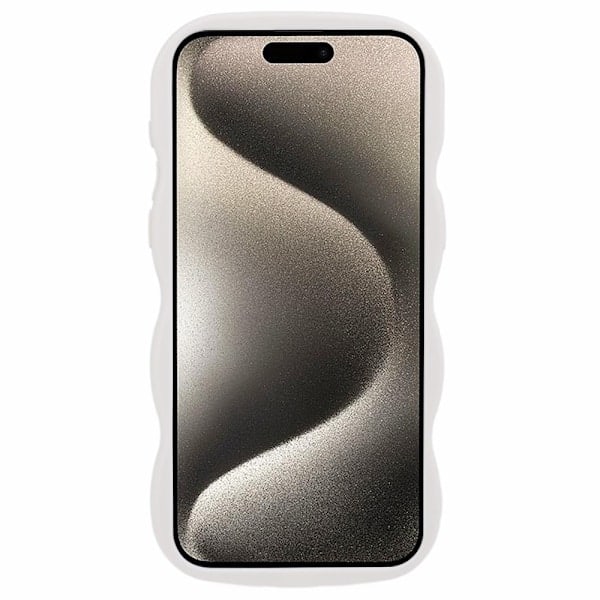 iPhone 13 Pro Max Mobilskal Vågig Off White
