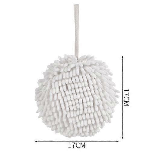 Grey Chenille Fabrics Thickened Soft Bathroom Accessories Kitchen Hanging Quick-Drying Cleaning Cloths New Quick Spherical Towels