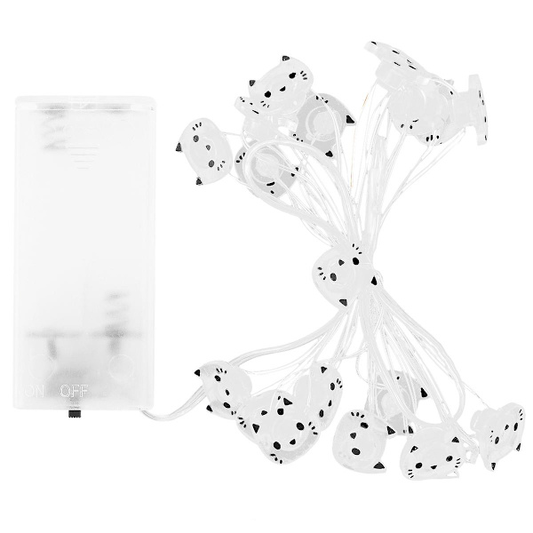 1 st LED-ljusslinga i kattform för fest hemma (20 lampor