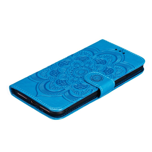 iPhone 7/8 Plus - Mandala Wallet Case - Blue
