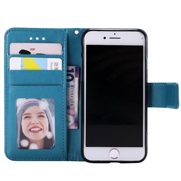 iPhone 7/8/SE (2020/2022) - Mandala Pung Etui - Blå Blue Blå