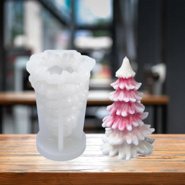Jultema-form, 3D Julgran Santafigur Julhatt Snögubbeform för DIY Handgjort