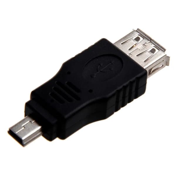 USB A Naaras Mini USB B 5-nastainen Urossovitin【PL】