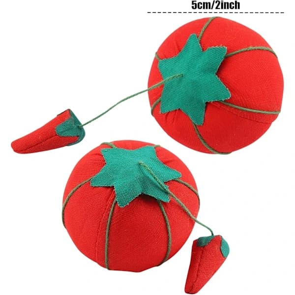 {PL}2 stk. tomatnålepude til syning, 5 cm håndledsnålepude til synåleholder, quiltetilbehør, gør-det-selv håndværk patchwork