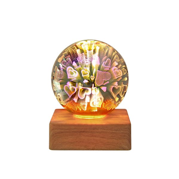 3D Jordklode Krystallkule Lampe, Krystallkule, kjærlighet【PL】