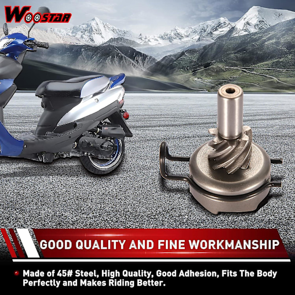 Kickstart Axel Reparationskit Gratis Växelbyte för GY6 50cc 60cc 80cc Motorer Scooter