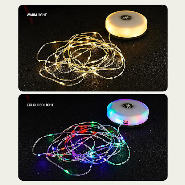 Camping String Lights Uppladdningsbara Utomhus Tält Regnbåge Atmosfär String Lykta Vattentät Ficklampa Med Magnetkroklampa