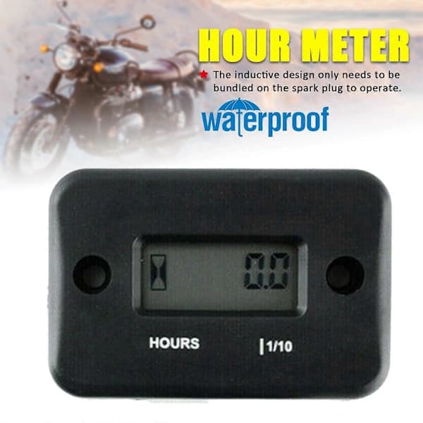 {PL}Lille vandtæt digital timer til plæneklipper generator motorcykel ATV-sæt