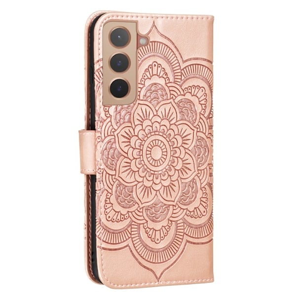 Samsung Galaxy S22 Plus Kotelo Mandala Kukka Ruusukulta