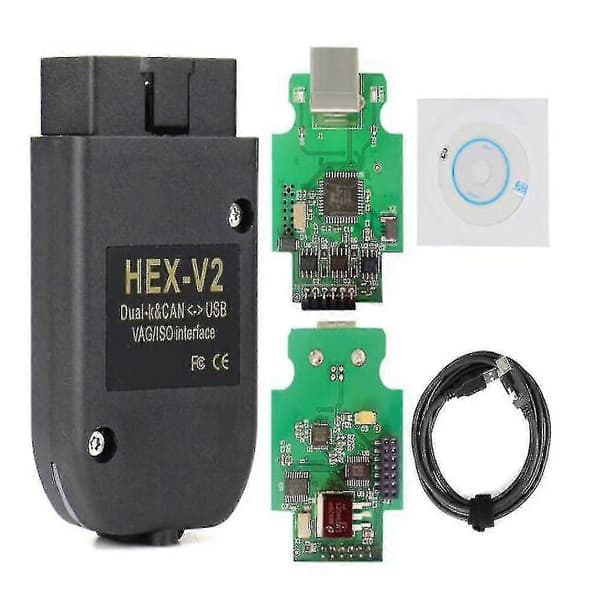 Hex V2 VCDS USB-interface og telefon-
