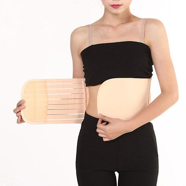 Taljetrimmer Bælte Postpartum Postnatal Genopretningsstøtte Girdle Bælte Abdominal Binder til Kvinder - Størrelse M (Hudfarve)