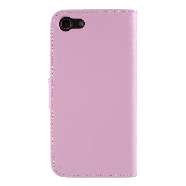 iPhone 7/8/SE (2020/2022) - Ægte Læder Pung Etui - Lys Pink Lyserød
