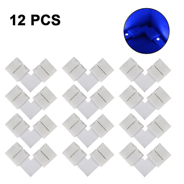 12 stk. LED Strip Koblingssett, Gapless Loddingsfri Adapter