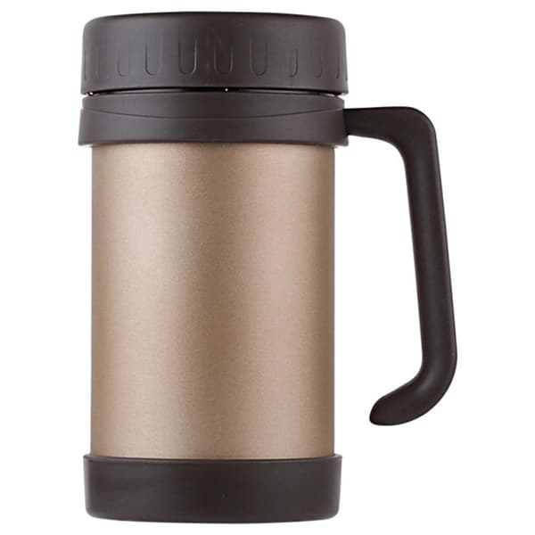500ml/17oz Mugg Rostfritt Stål Vakuumflaskor Termosar Guld