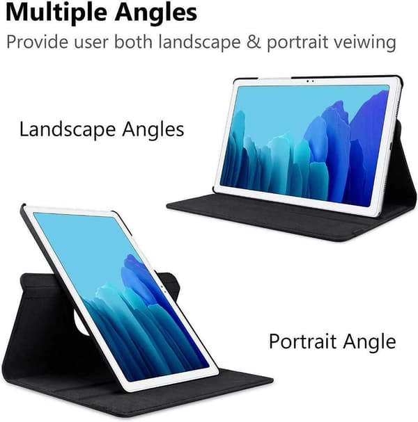 Samsung Galaxy Tab A7 Lite 8.7\" Deksel 360° Roterbart - Svart